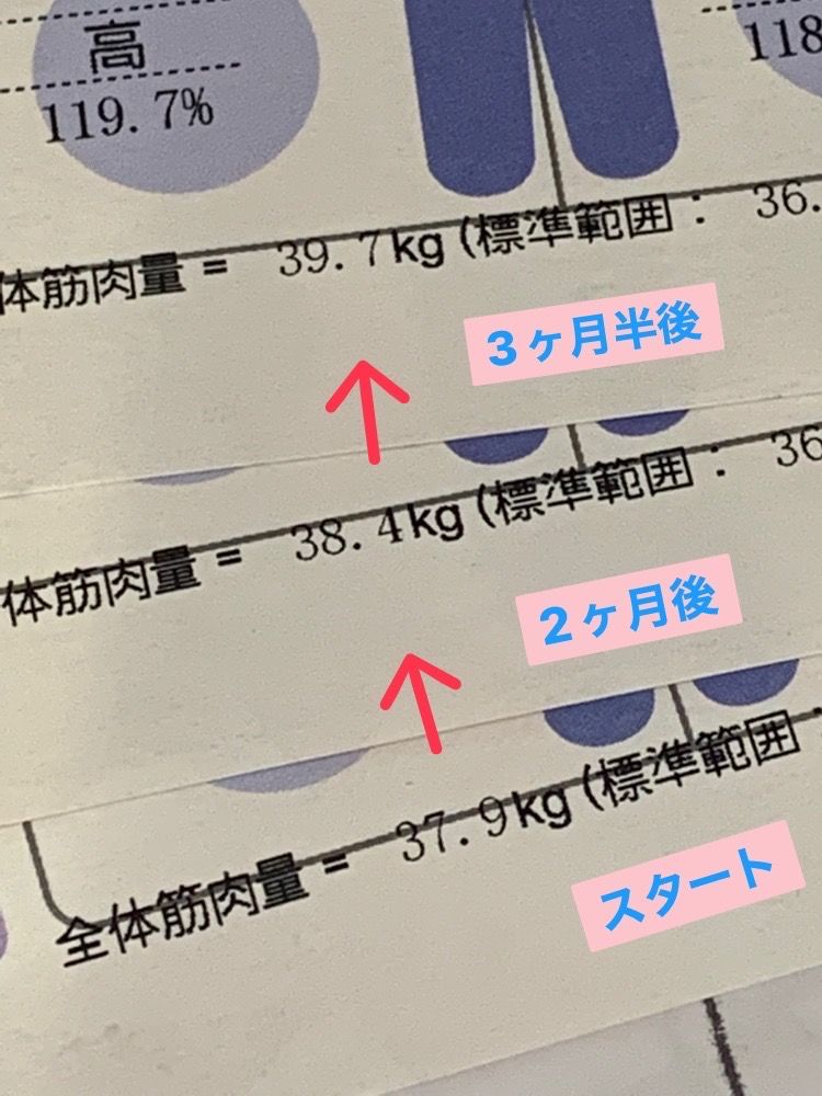 筋肉量の変化