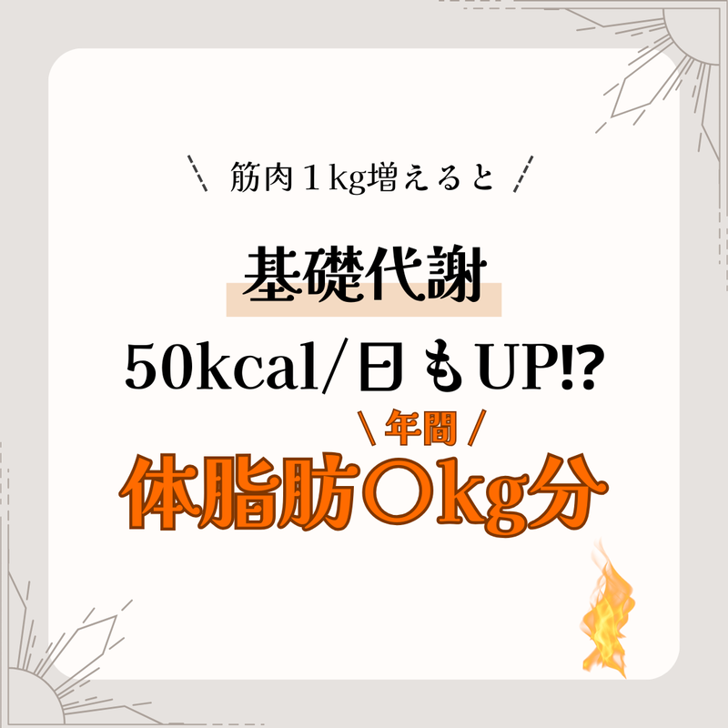 筋トレが痩せる理由①